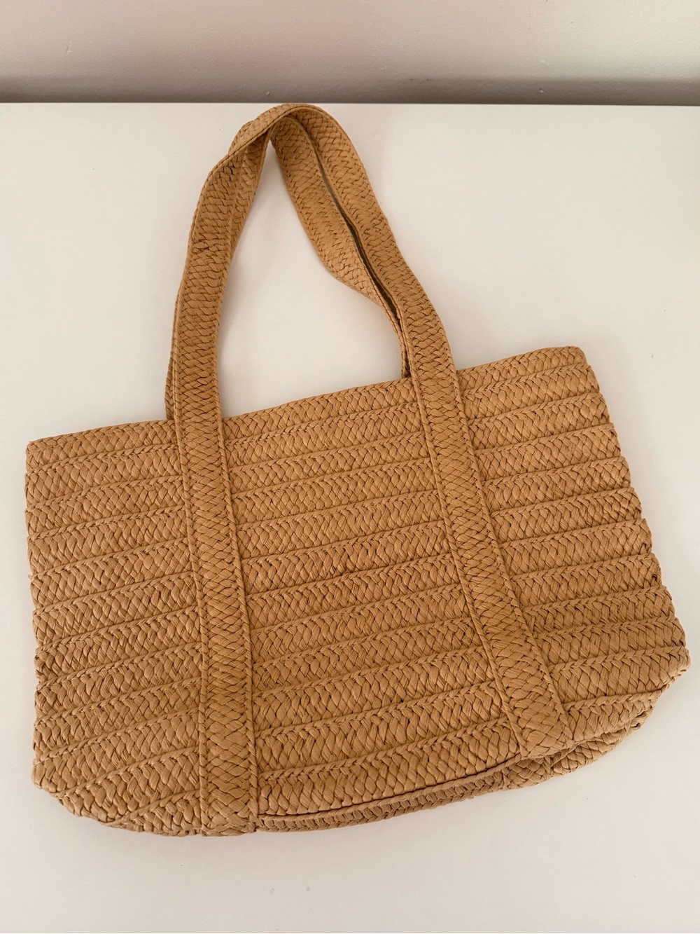 Woven Straw Tote Bag